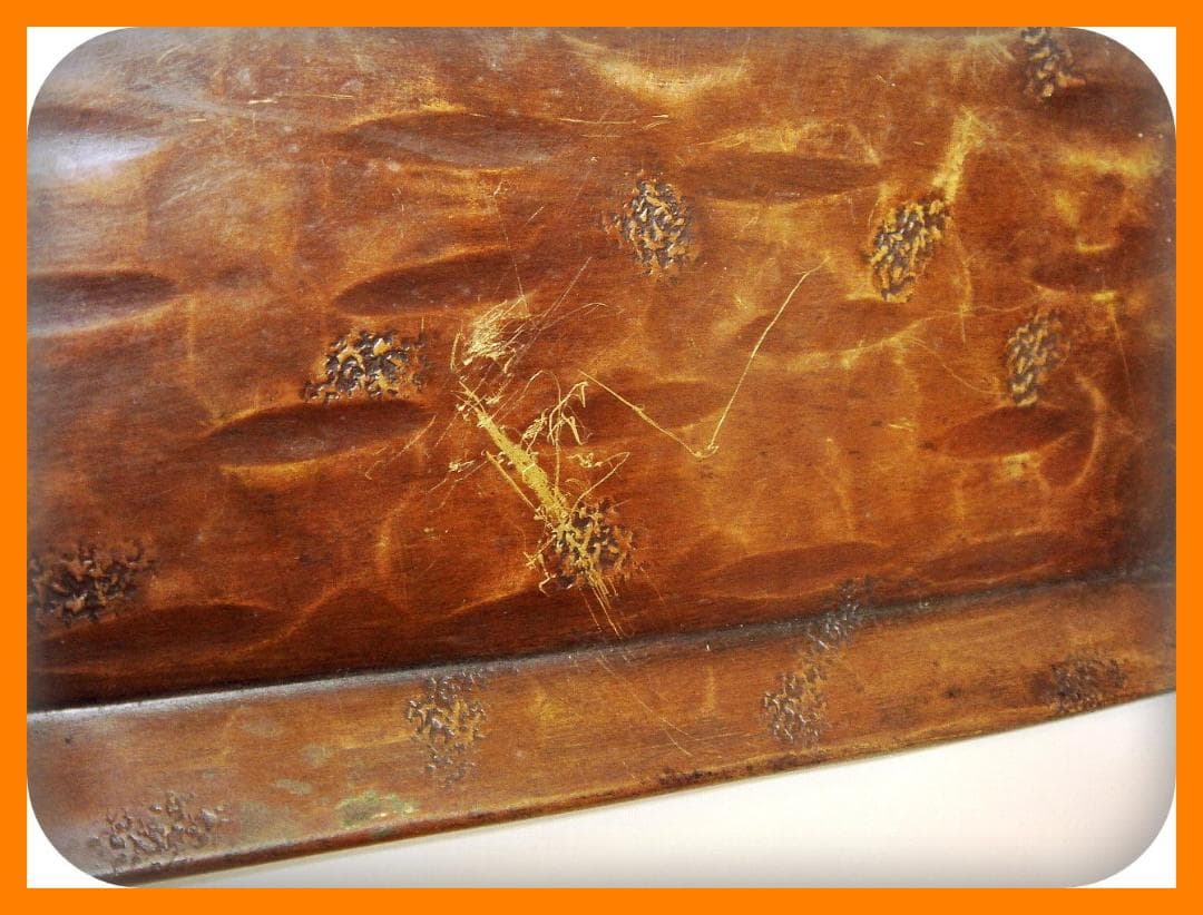 538『唐銅 盆 箱付き』　/骨董品 古美術 古玩 アンティーク