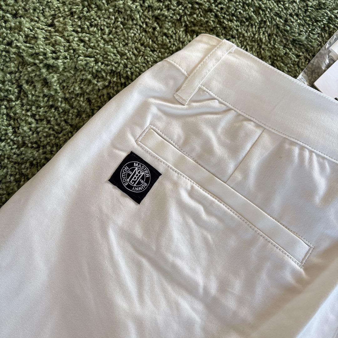 パーリーゲイツ☆新品 マスターバニー BIGステッチロゴ ストレッチツイルパンツ