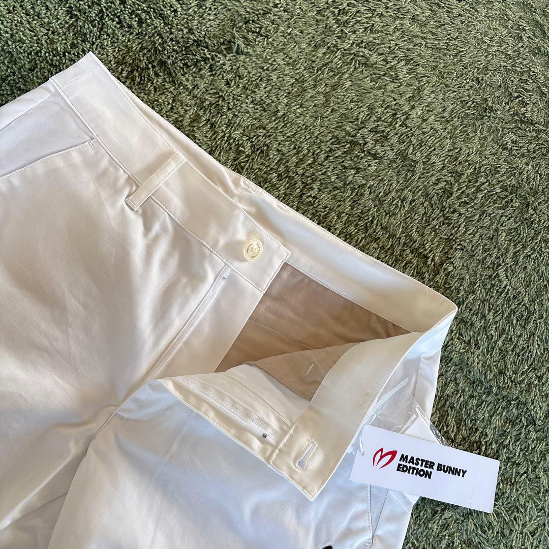 パーリーゲイツ☆新品 マスターバニー BIGステッチロゴ ストレッチツイルパンツ