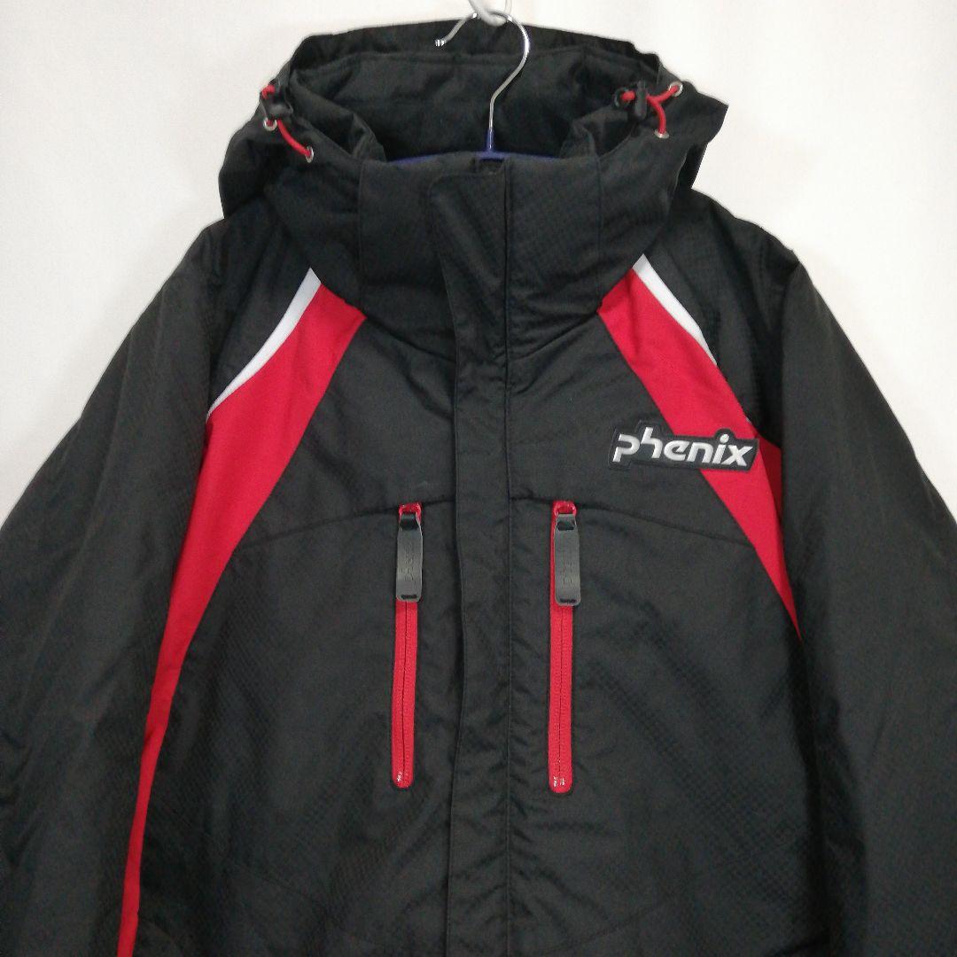 phenix メンズ スキーウェア ジャケット ブラック 黒 ロゴ フェニックス