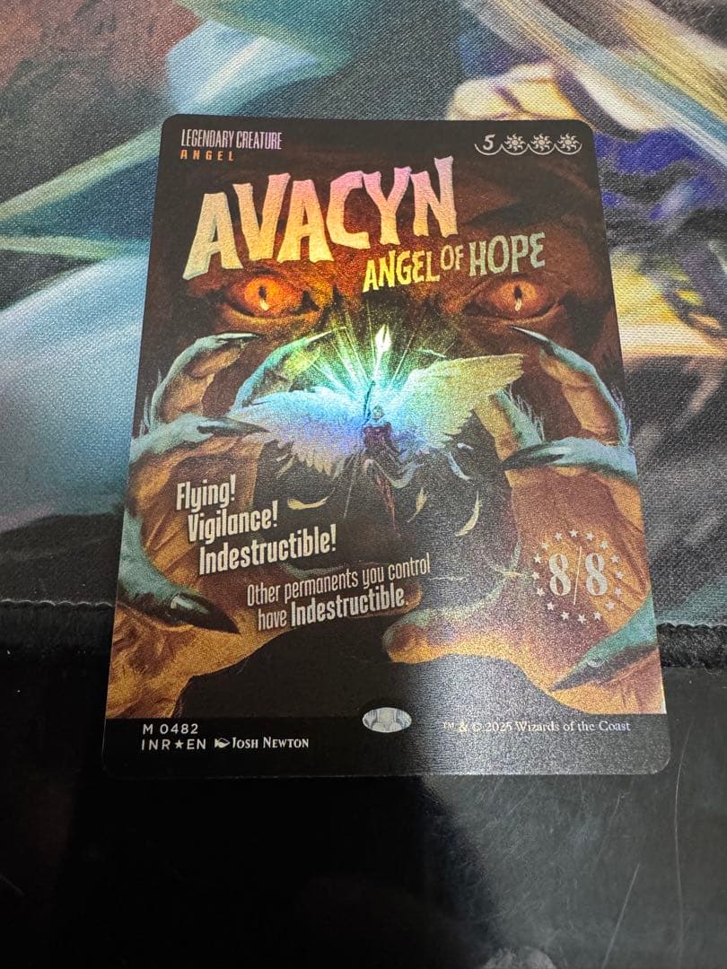 希望の天使アヴァシン(ボーダーレスfoil)　mtg　イニストラードリマスター