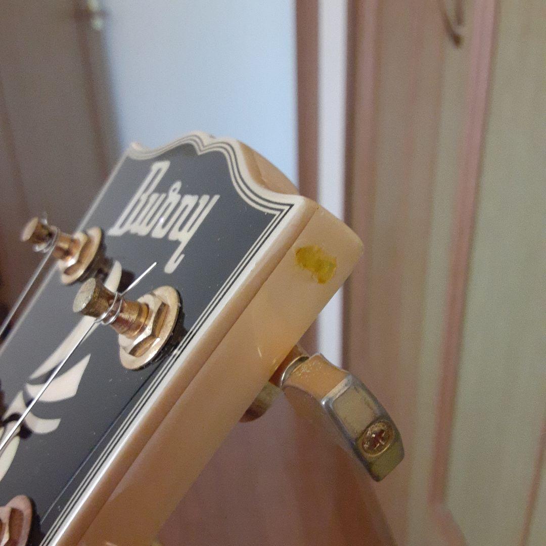 渋色　Burny レスポールエレキギター アイボリー　タッチペンあり