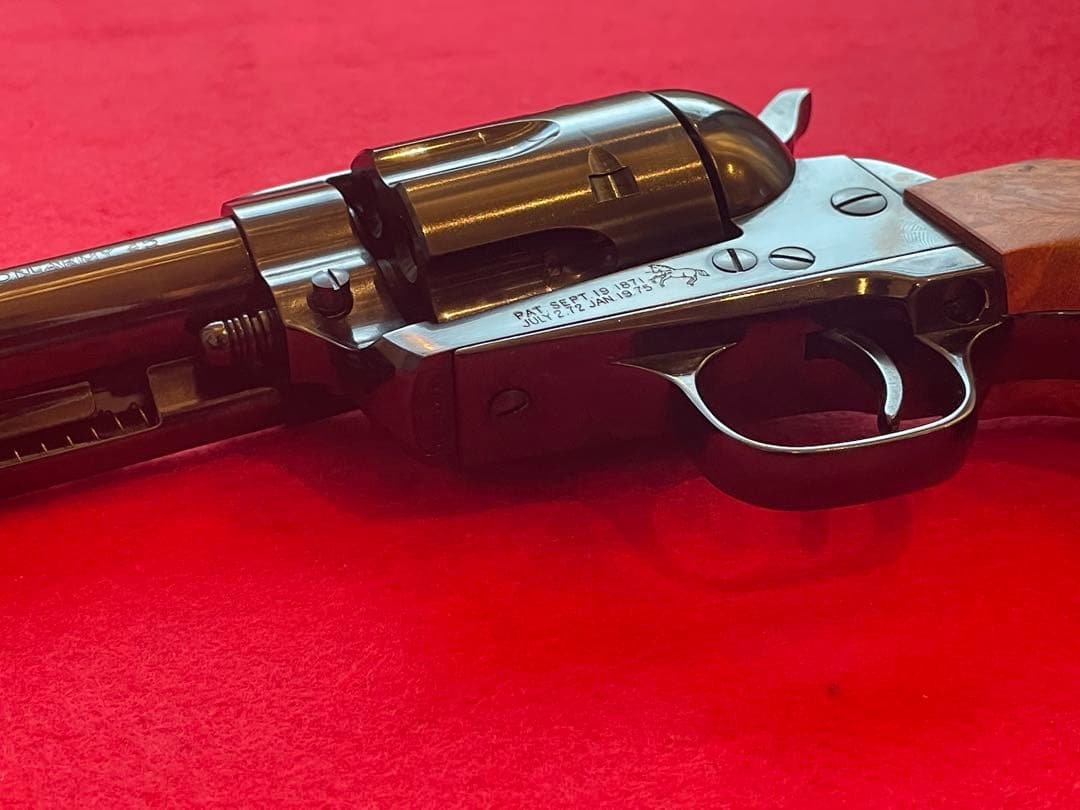 タナカ Colt SAA DCスチールフィニッシュ　木グリ　ガスリボルバー