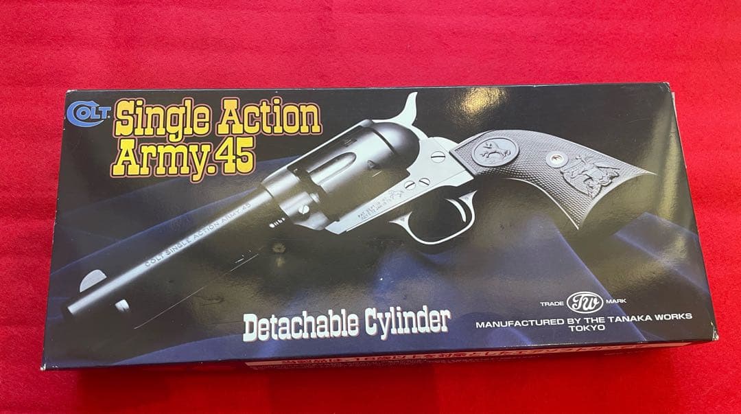 タナカ Colt SAA DCスチールフィニッシュ　木グリ　ガスリボルバー