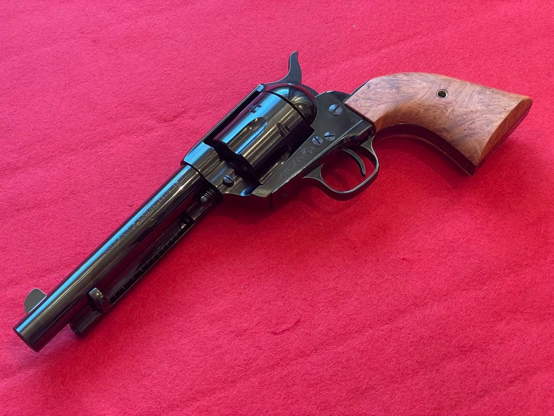 タナカ Colt SAA DCスチールフィニッシュ　木グリ　ガスリボルバー