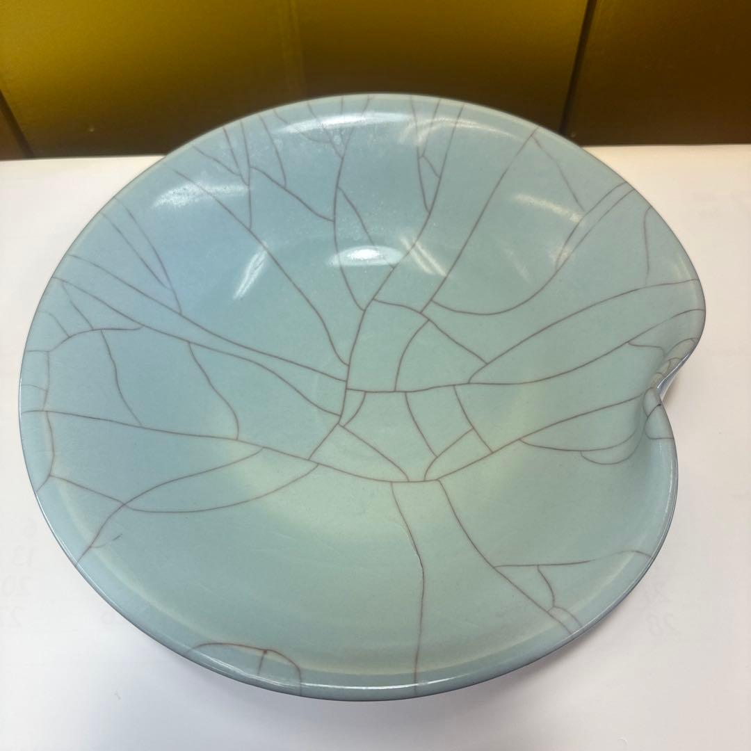 【真作保証】 田中光謙 自作 青磁花 人気作家 日本伝統工芸展 日本工芸正会員