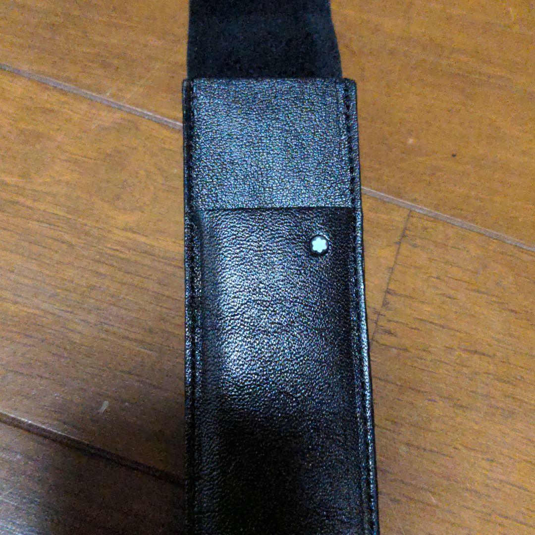 貴重品　デットストック　モンブラン　レザー　ペンケース【ブラック】