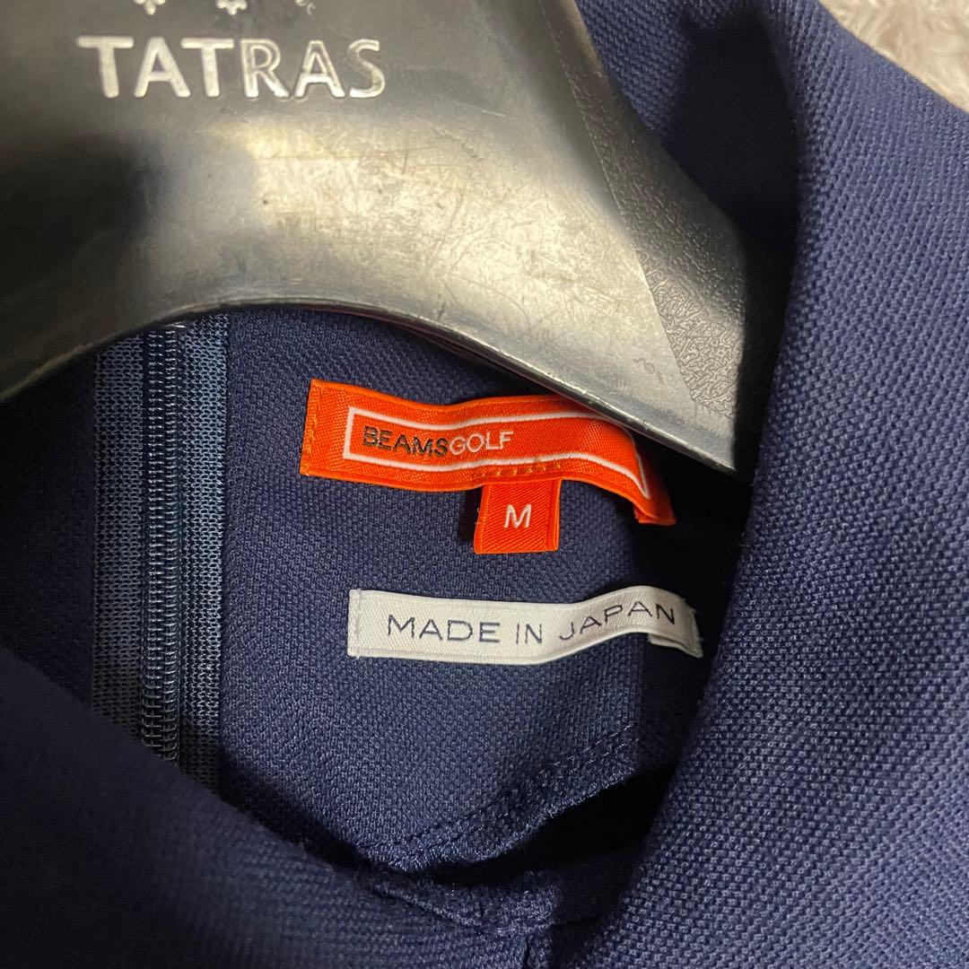 極美品　BEAMS GOLF 襟付き プルオーバー ポロシャツ　サイズM
