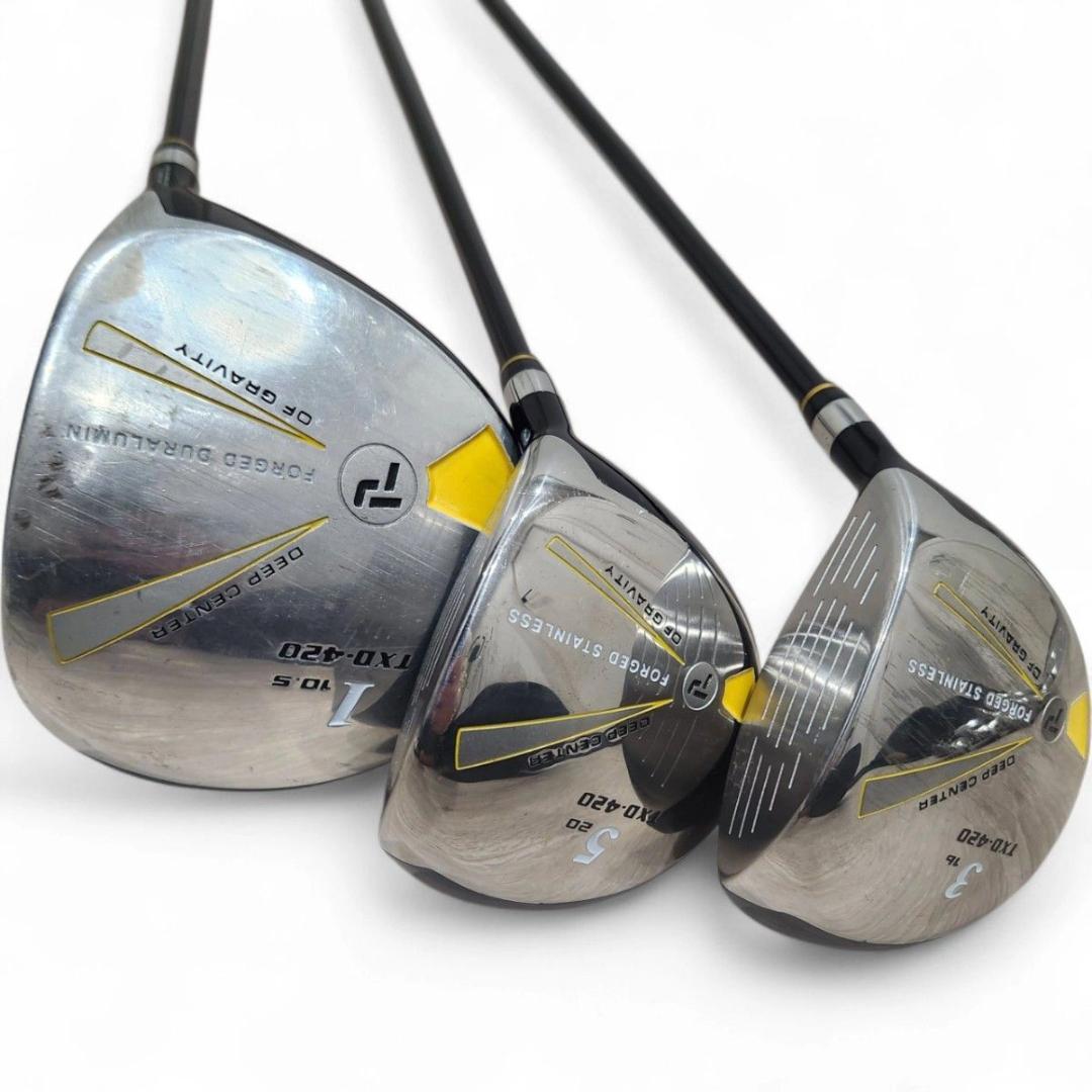 TECH PLUS TXD-420 ゴルフクラブ 11本 純正セット 初心者向け