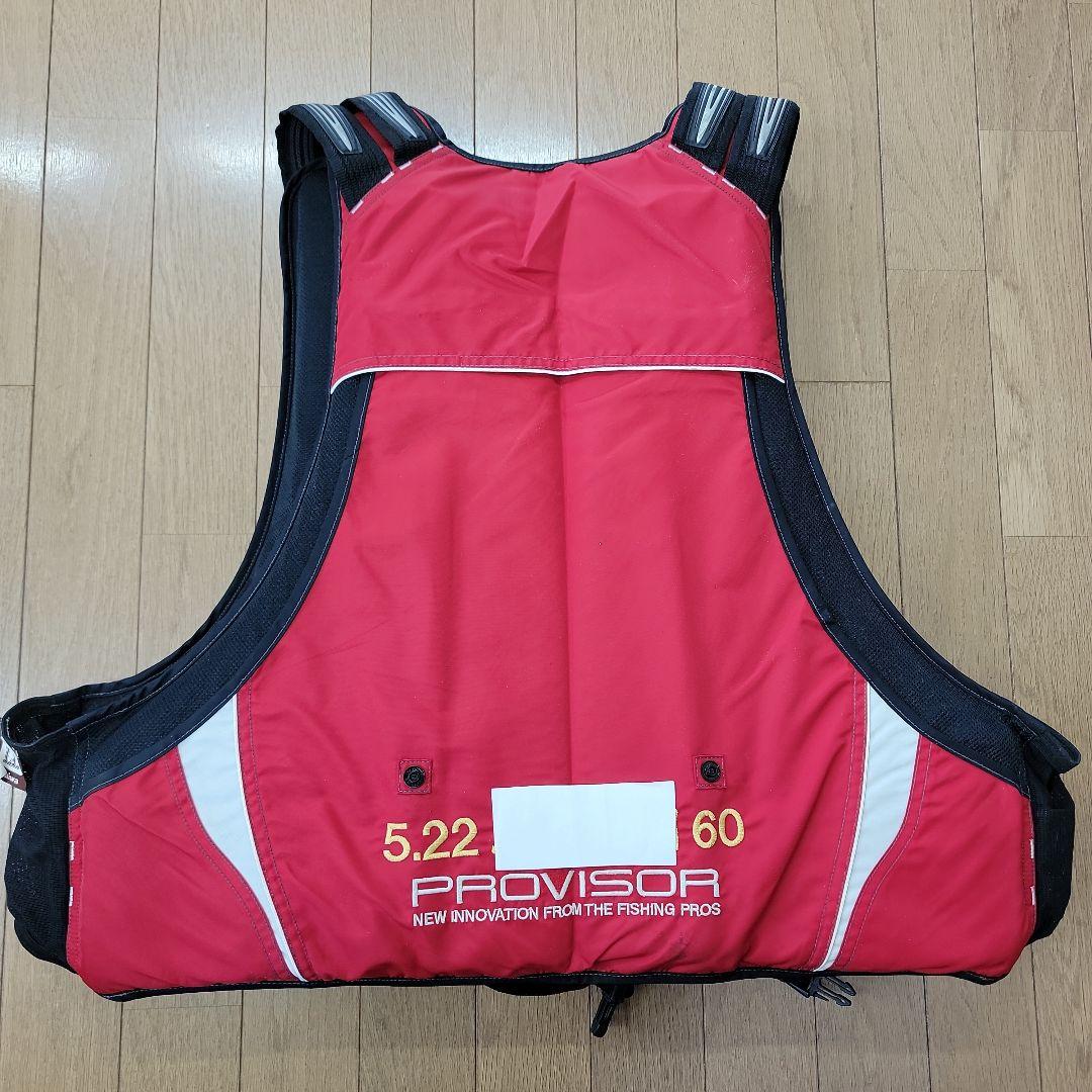 PROVISOR 釣り用ライフジャケット L/XL 赤