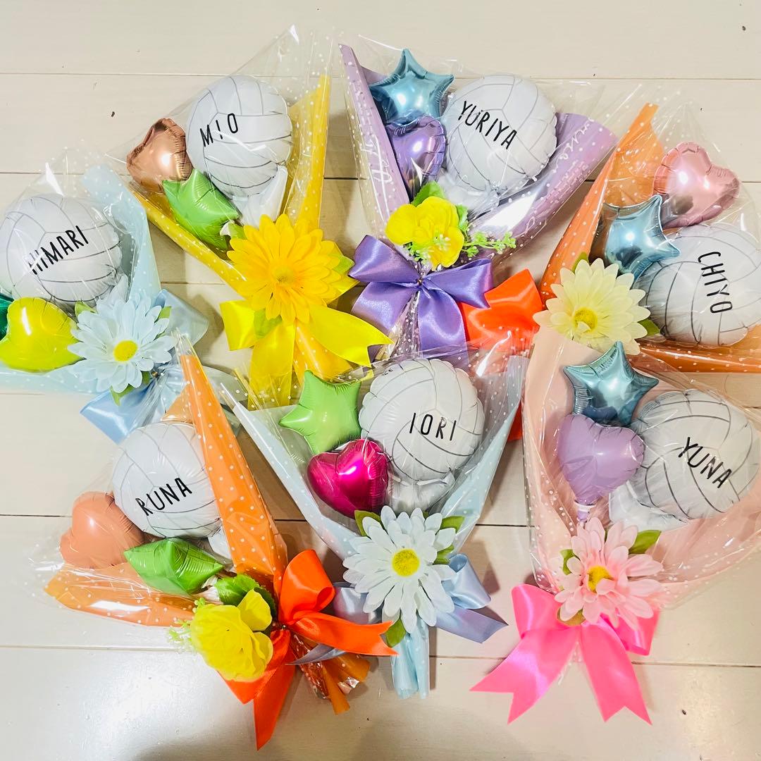 卒業　卒団　卒園　バルーンブーケ　お菓子ギフト