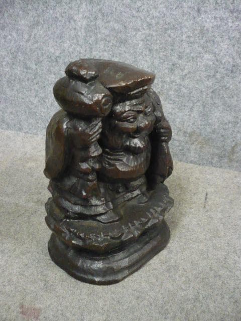 鉄製秀峰銘入り大黒天置物 [B31592]