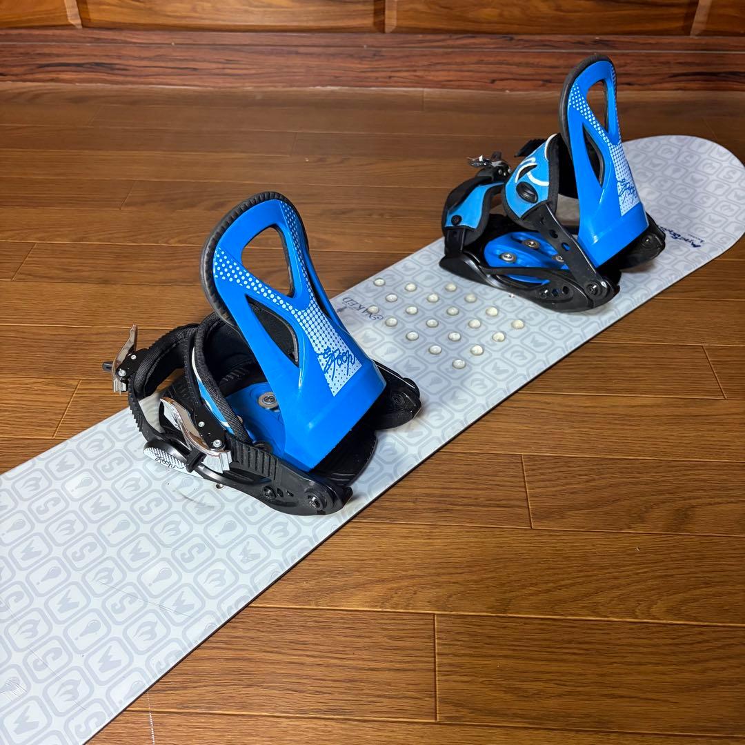 NAKED×SPOON キッズスノーボードセット　118cm　バイン付3点セット