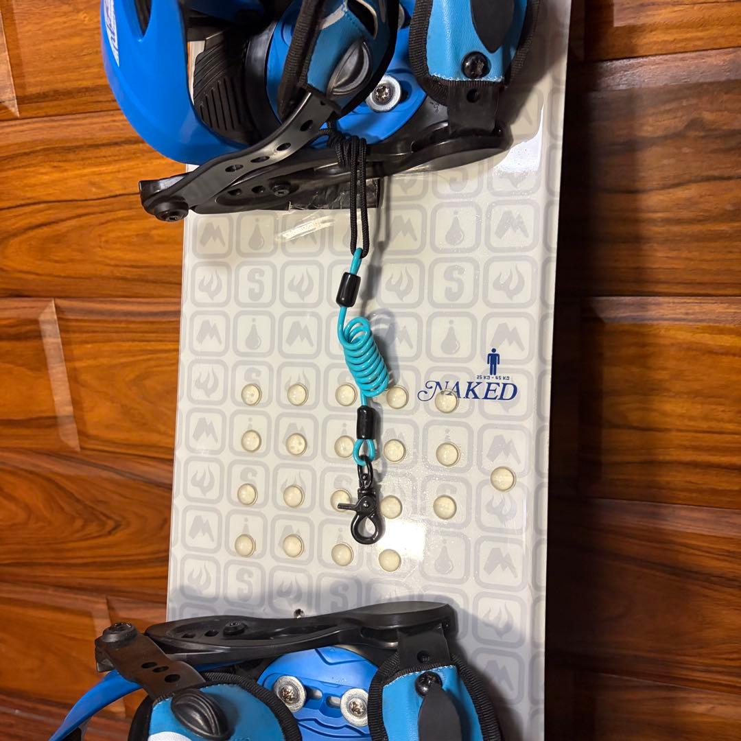 NAKED×SPOON キッズスノーボードセット　118cm　バイン付3点セット