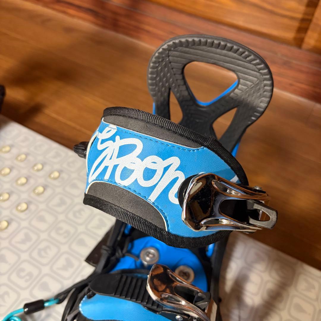 NAKED×SPOON キッズスノーボードセット　118cm　バイン付3点セット