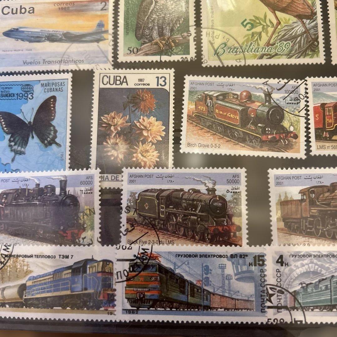 ⭐️切手コレクション 動物 列車⭐️