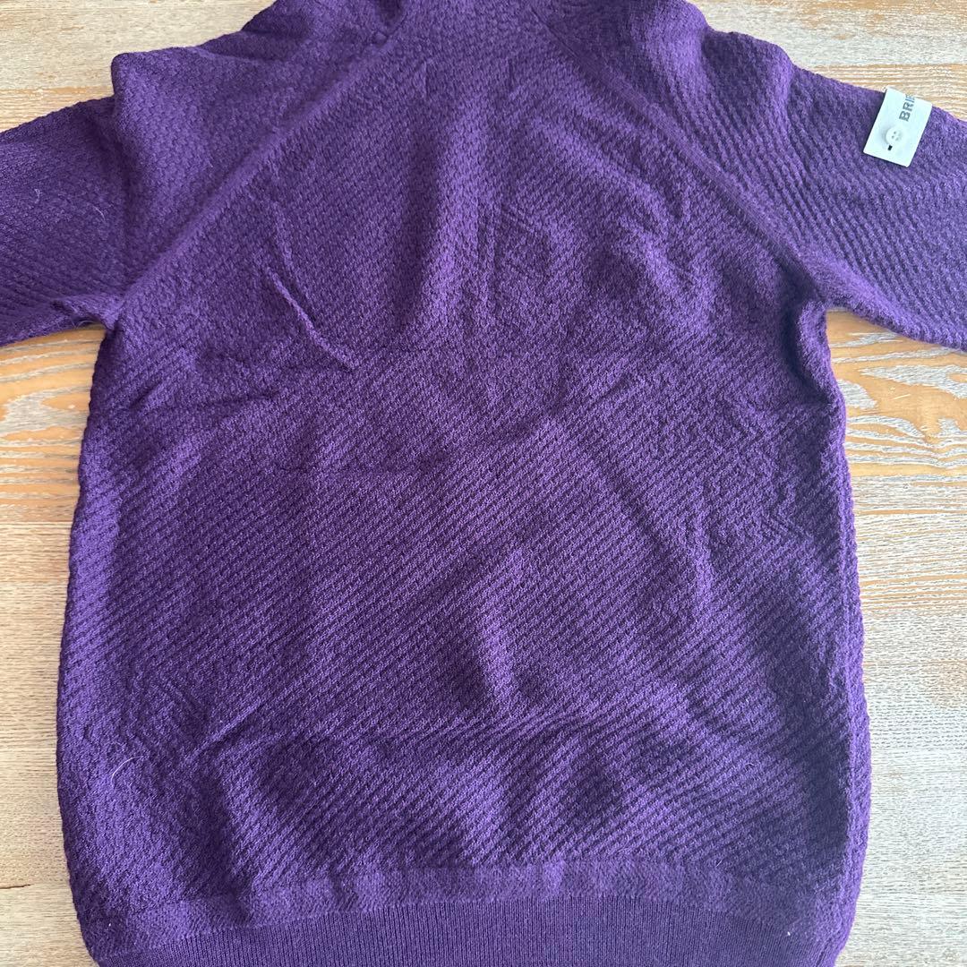最終値下　ブリーフィングゴルフ　パープル　ニット　M 美品