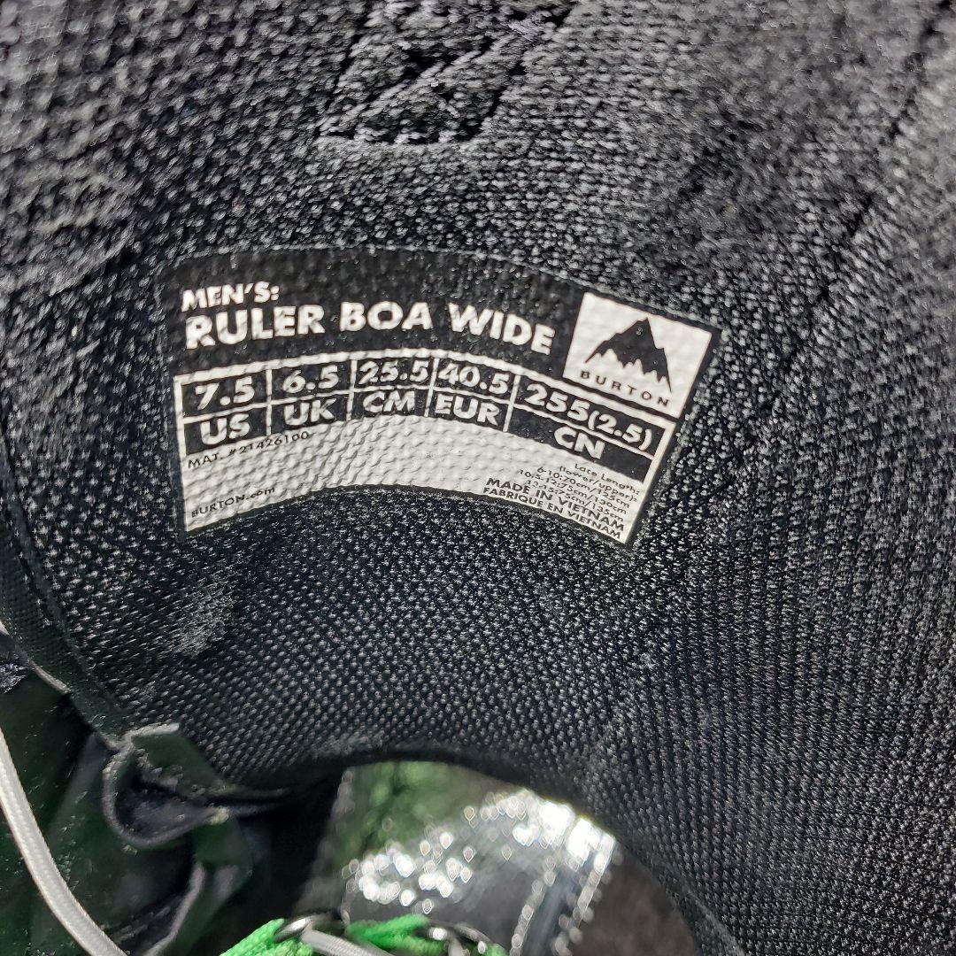 BURTON RULER 25.5ccm WIDE FITモデル ダブルボア