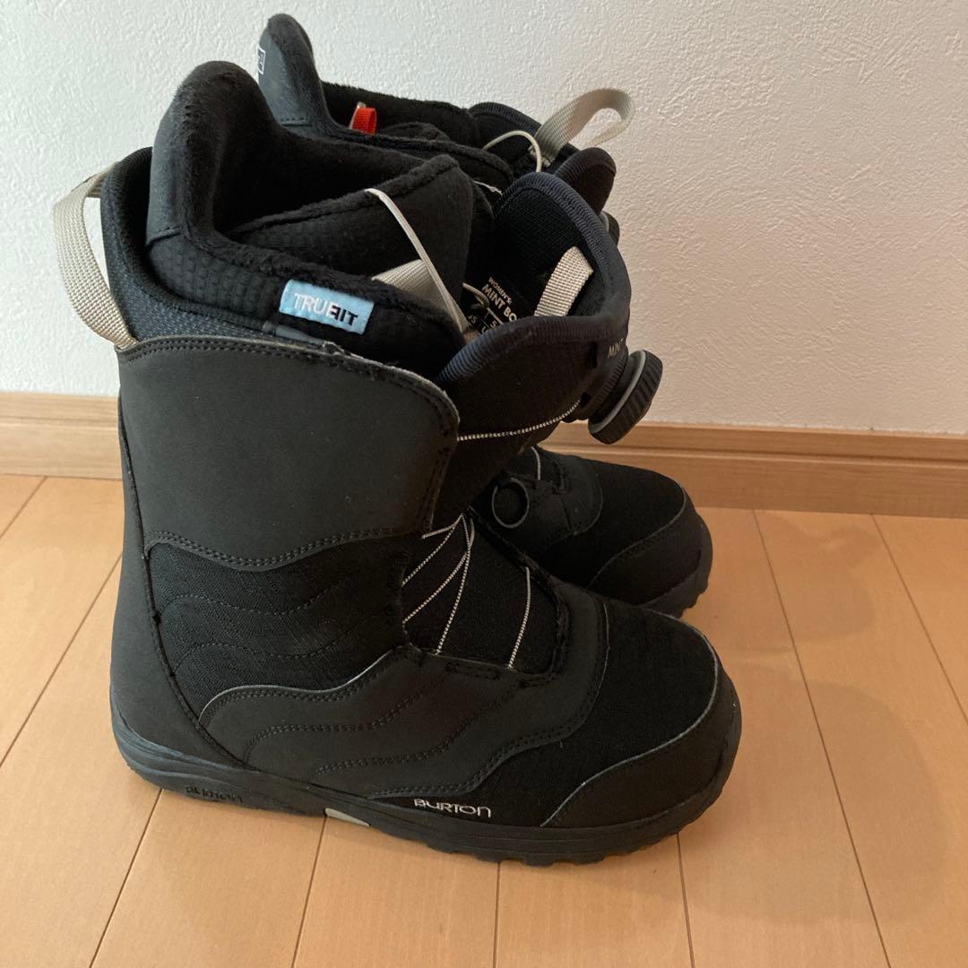 美品24.0 BURTON MINT BOAスノーボードブーツ ブラック