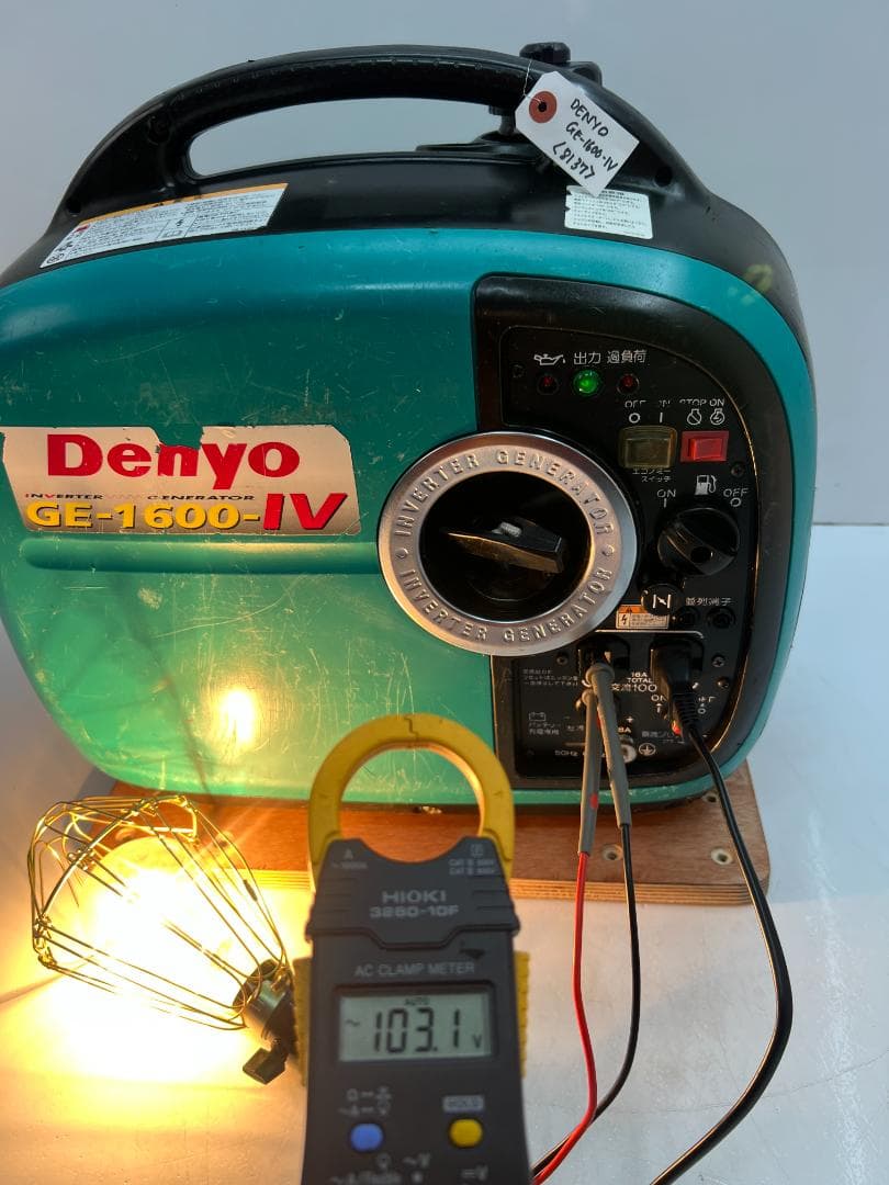 デンヨー インバーター発電機 GE-1600-IV 【動作良好・保証付】8137