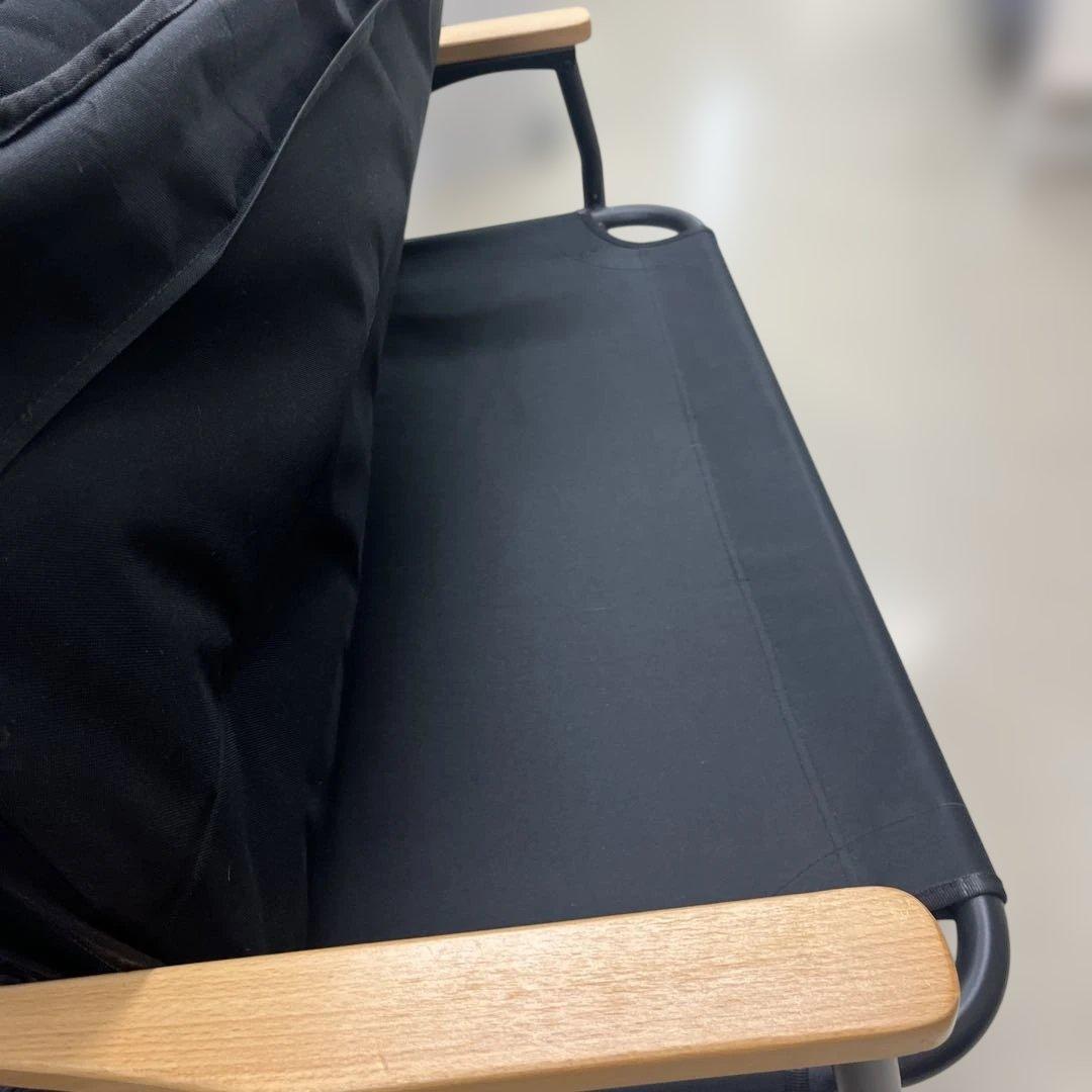 DOD グッドラックソファ ブラック 2人掛け 折りたたみチェア キャンプT