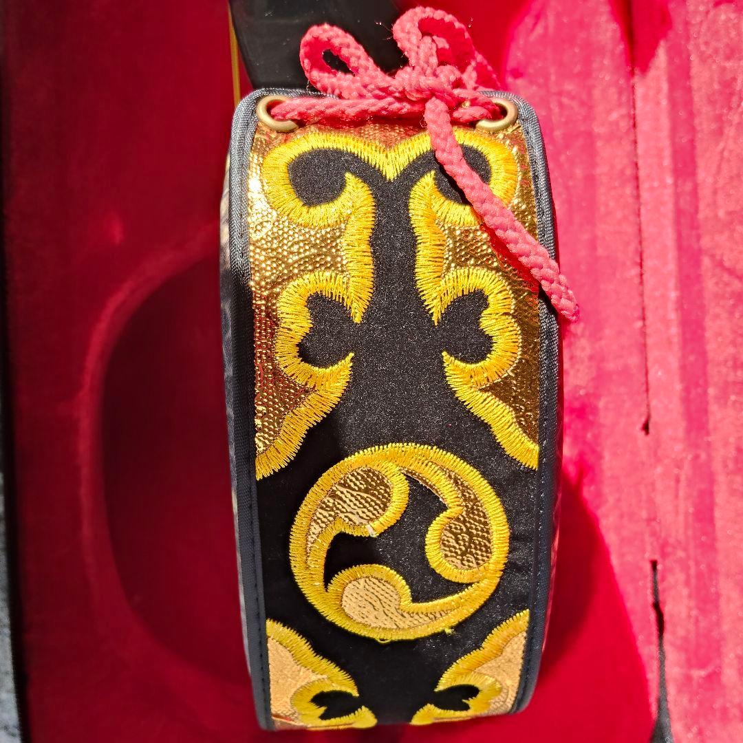 沖縄三線 蛇皮柄 人工皮 ハードケース付き 伝統楽器 さんしん 民族楽器 初心者