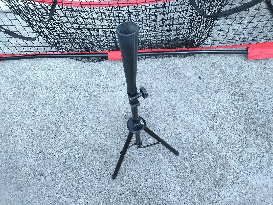 バッティングネット 大型 ティー付き ティーバッティング 野球 練習器具 ◇