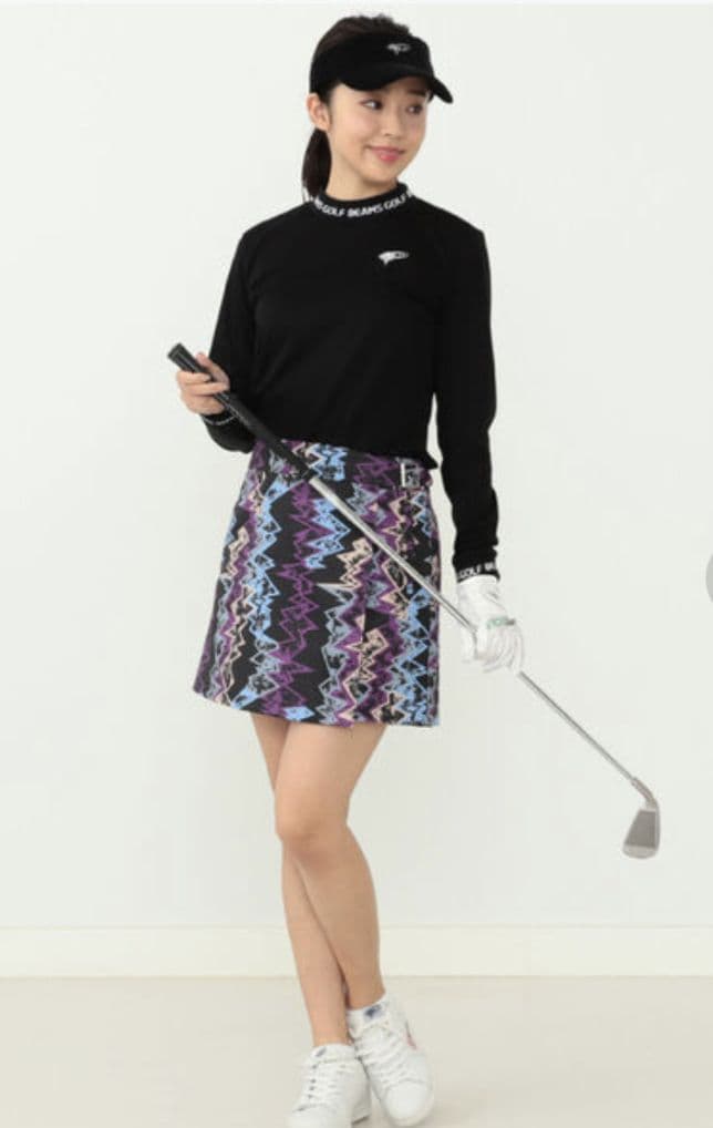 ★美品★BEAMS　GOLFリブ ロングスリーブモックネック　サイズ　M