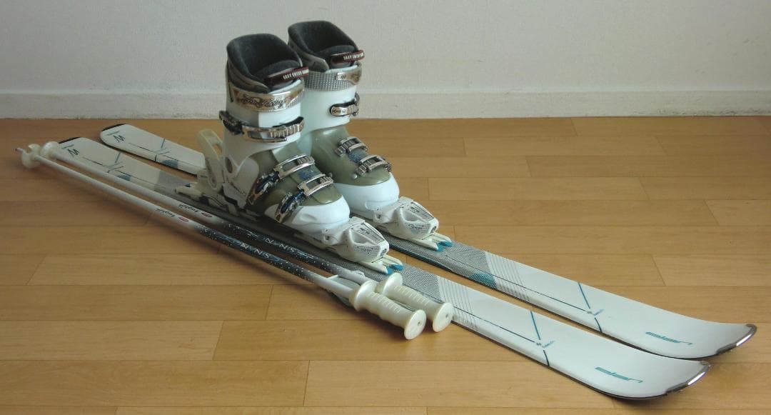 ■■送料無料■ELAN■女性用スキー4点セット■146/24.5■メンテ付■■