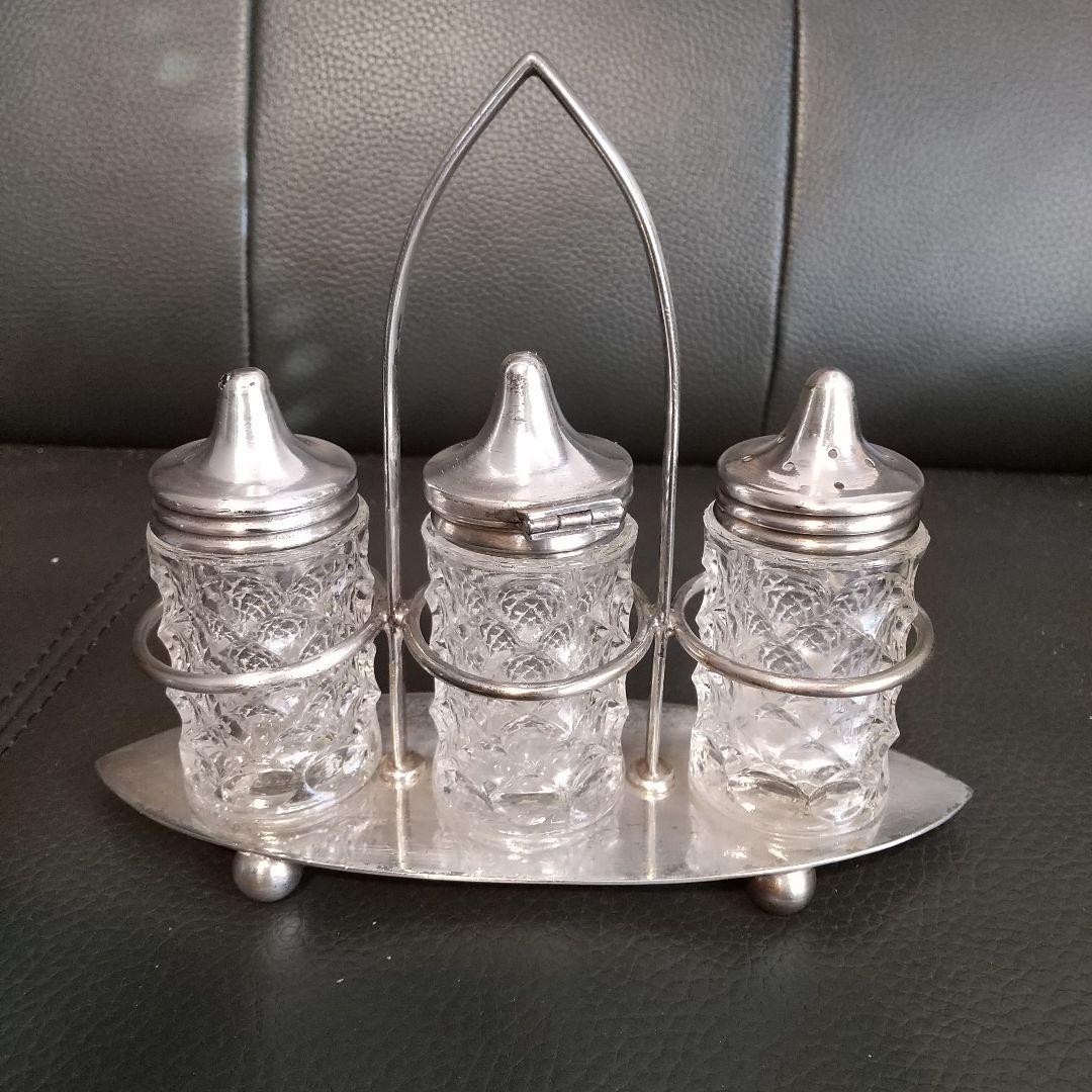 アンティークシルバープレート フランス製 ピッチャー英国製紋章、刻印 6ヶ所