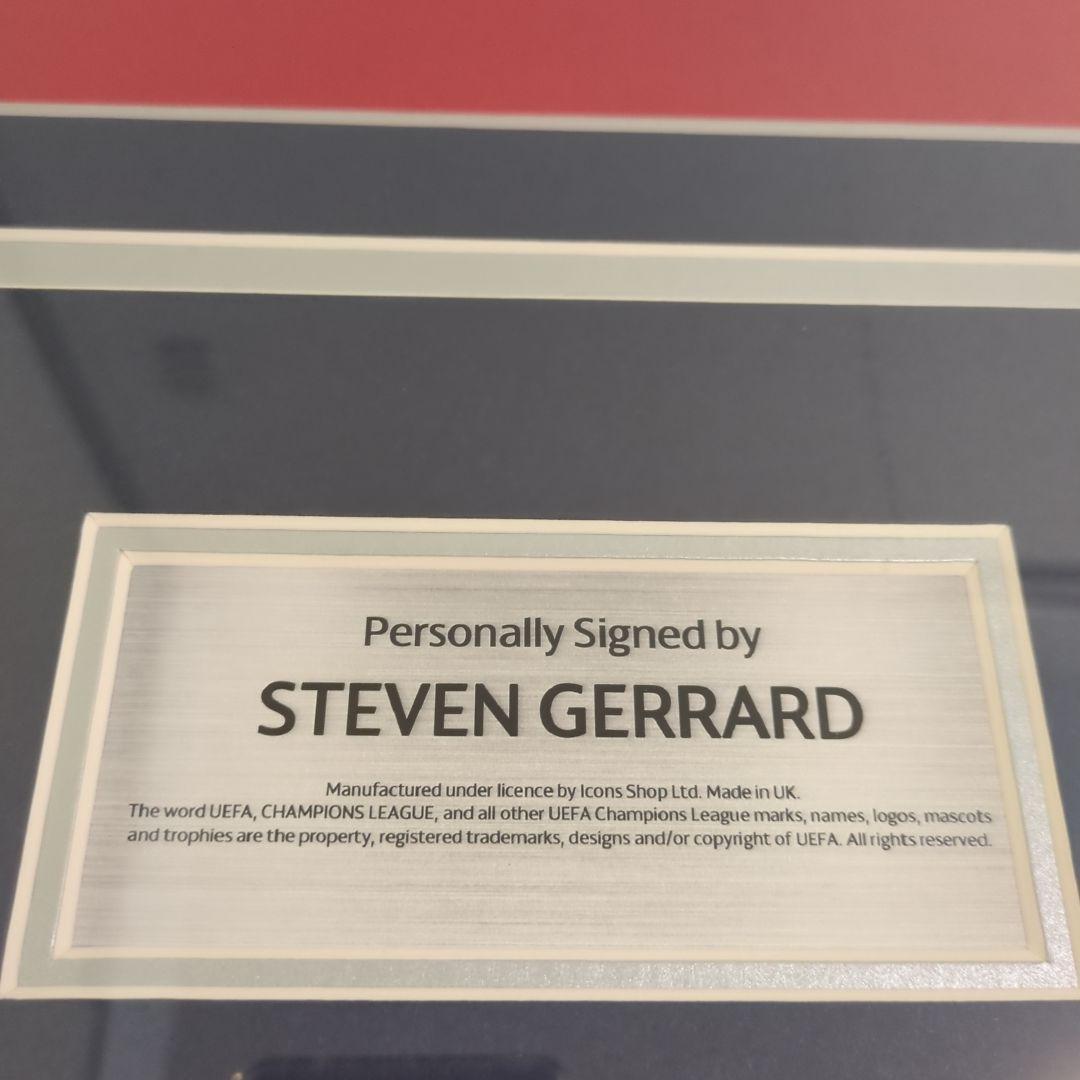 リバプール　スティーブン・ジェラード　サイン入りユニフォーム　額入り　正規品