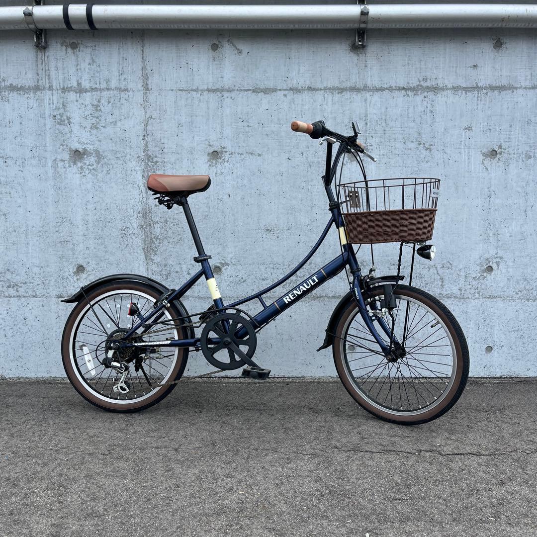 送料無料◾️美車 RENAULTルノー 6段変速 20インチ 自転車 小径車 車体