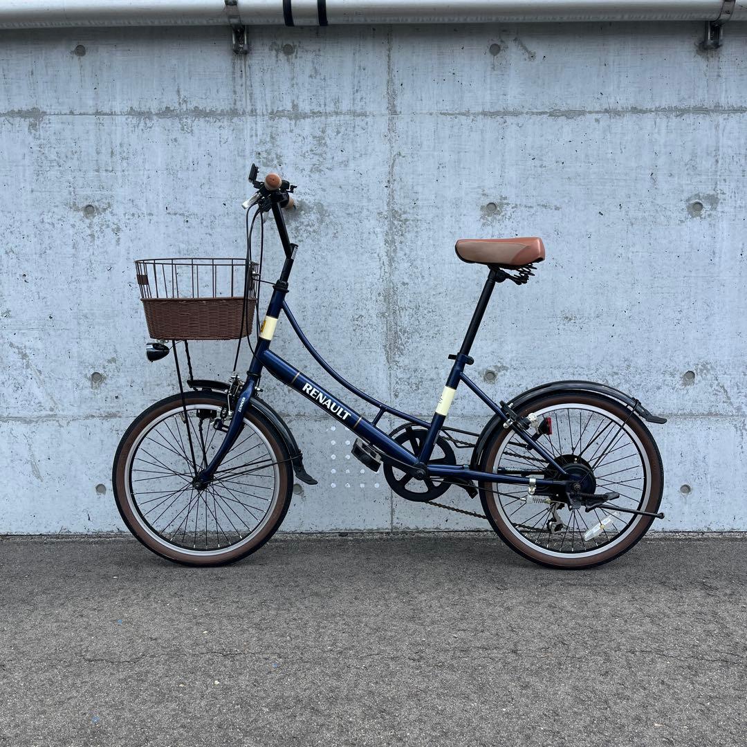 送料無料◾️美車 RENAULTルノー 6段変速 20インチ 自転車 小径車 車体