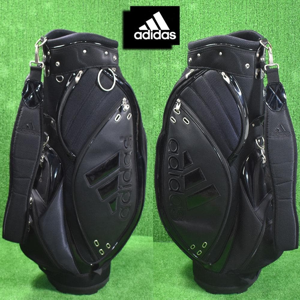 adidas アディダス ゴルフ キャディーバック９型【ブラック】訳あり品！