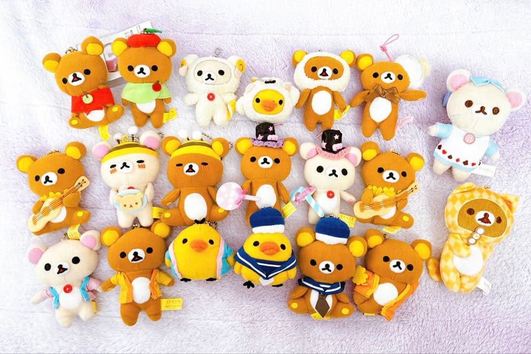 リラックマ　コリラックマ　キイロイトリ　マスコット　ストラップ　20点