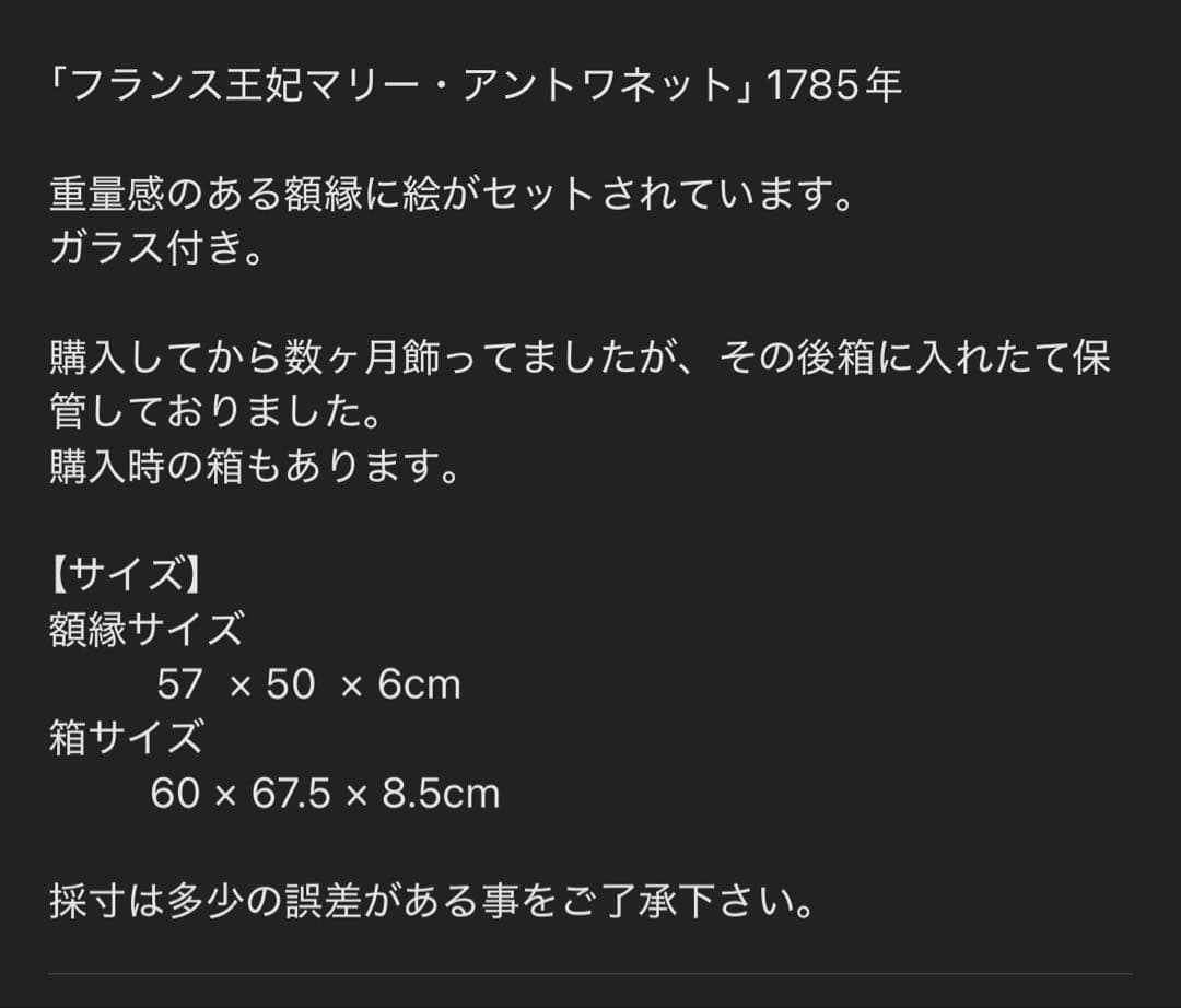 王妃マリーアントワネット絵画美品