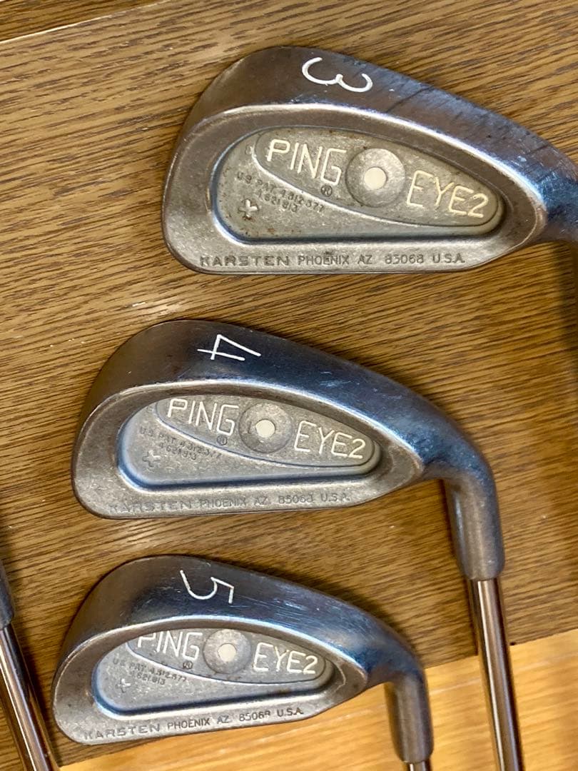 ping eye2 プラス アイアンセット7本 #３~#９ ホワイトドット