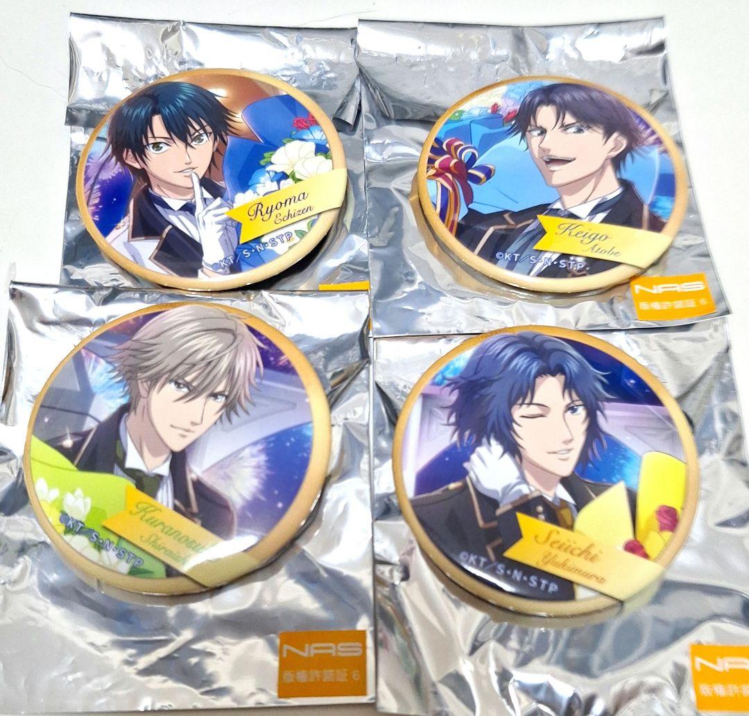 テニスの王子様 花束 缶バッジ 越前リョーマ 跡部景吾 幸村精市 白石蔵ノ介