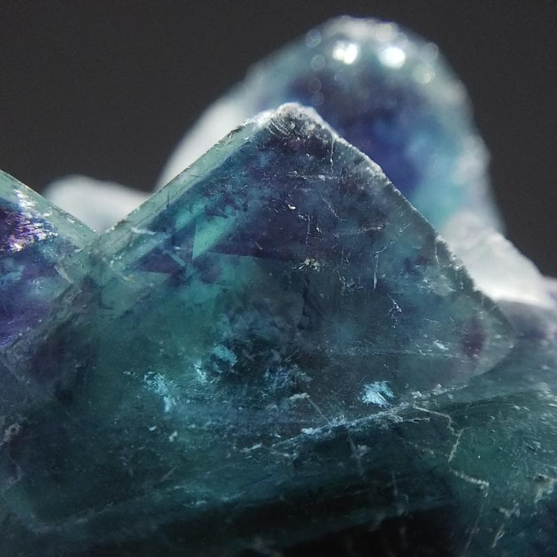 499 オコルス鉱山産 マリンブルー パープル フローライト