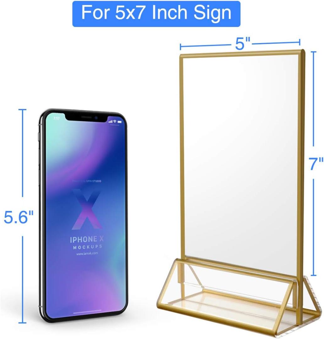 ゴールドサインホルダー 12パック 5x7 12Pack 237K865