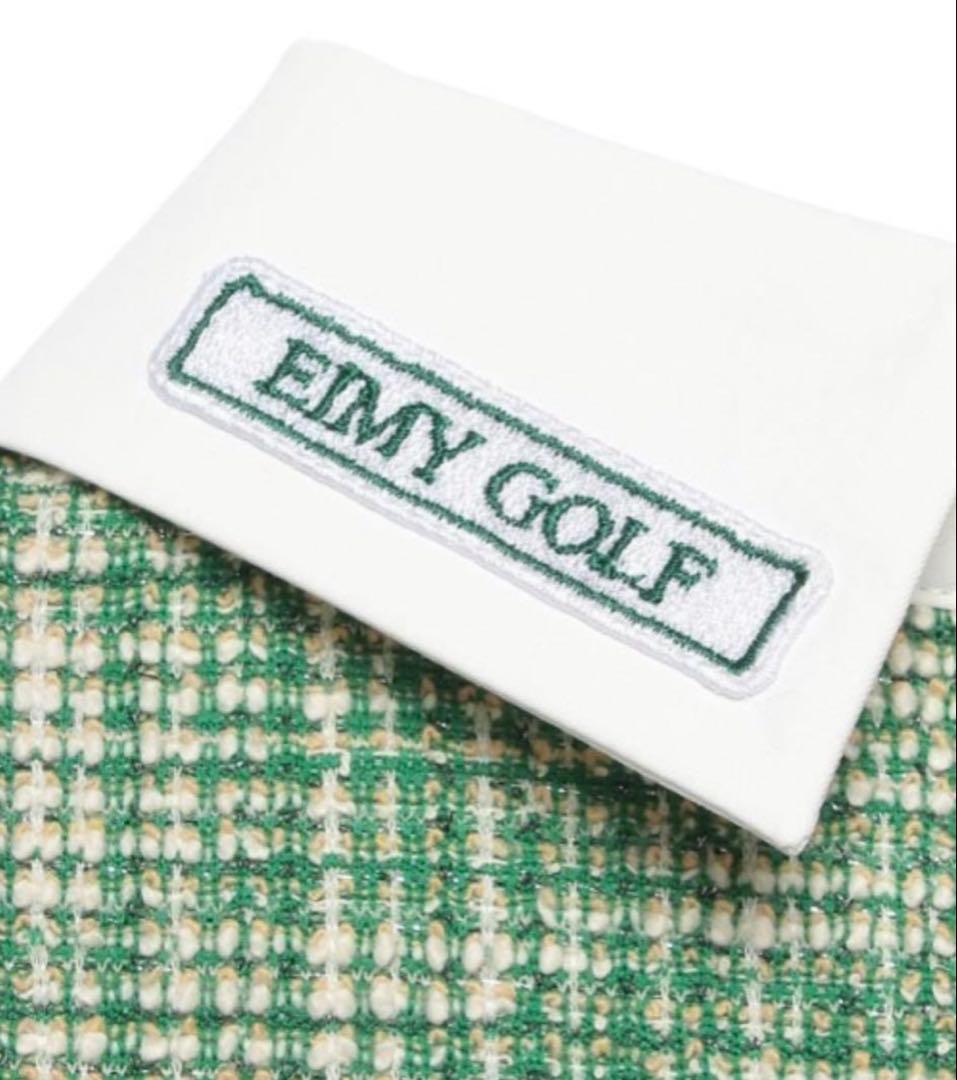 エイミーゴルフ　eimy golf カットツイードワンピース　サイズS　グリーン
