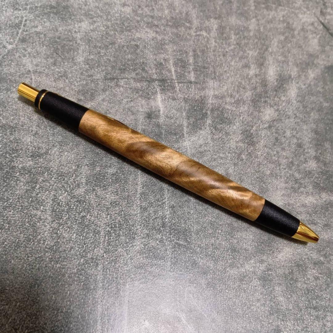 ボナンペン　木軸　真鍮　シャープペンシル 　マーブルウッド　野原工芸お好きな方へ