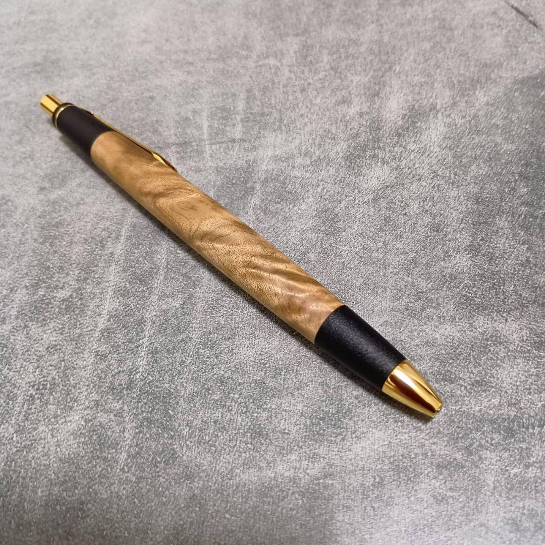 ボナンペン　木軸　真鍮　シャープペンシル 　マーブルウッド　野原工芸お好きな方へ