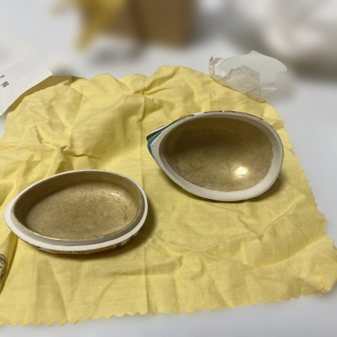 陶器の鳥の置物 木箱付き