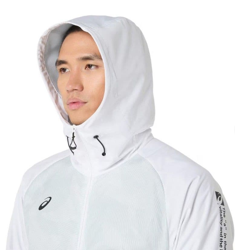 アシックス裏トリコットグラフィック ウインドブレーカーフーディー