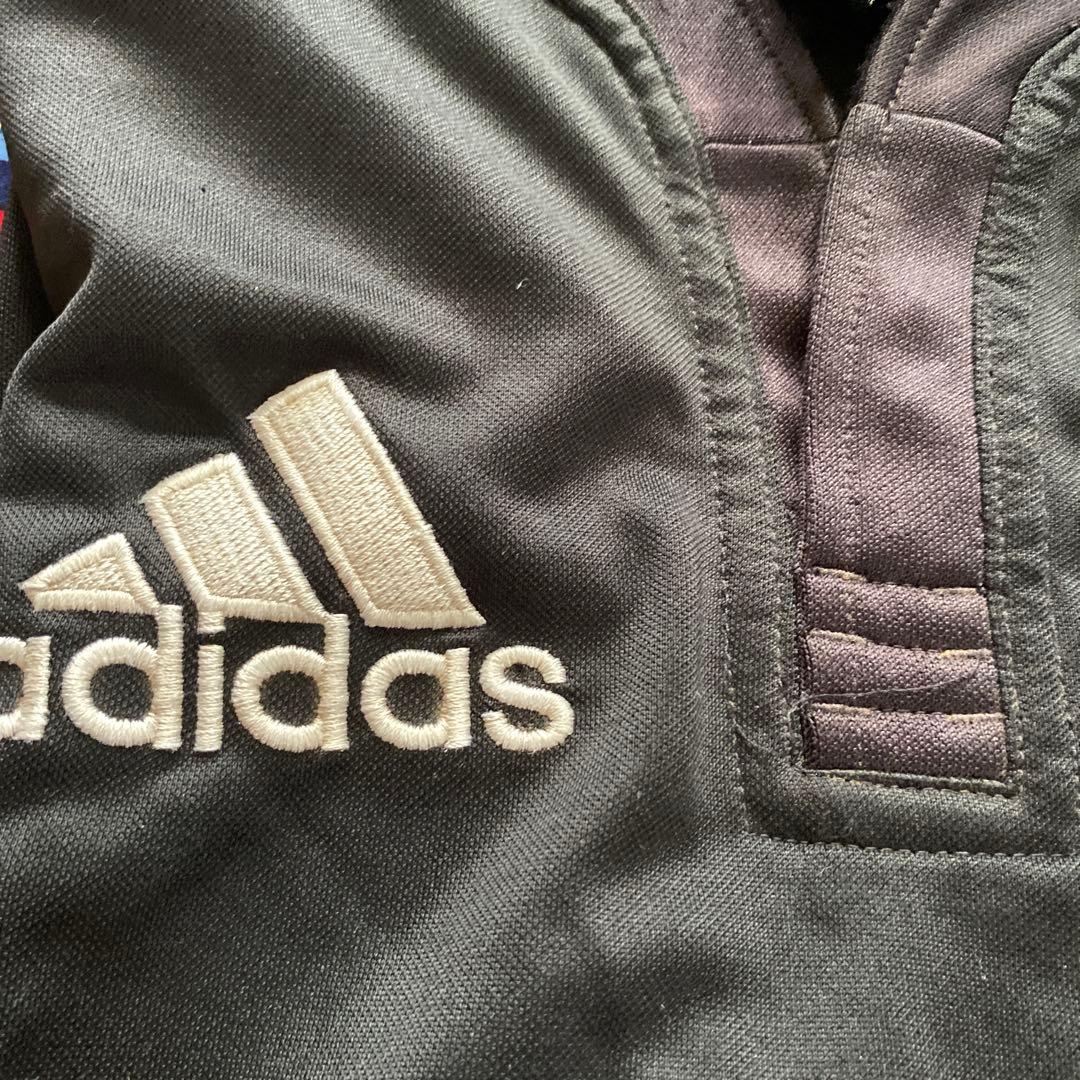 adidas ALL BLACKS ラガーシャツ S☆レア☆中古☆NＺで購入