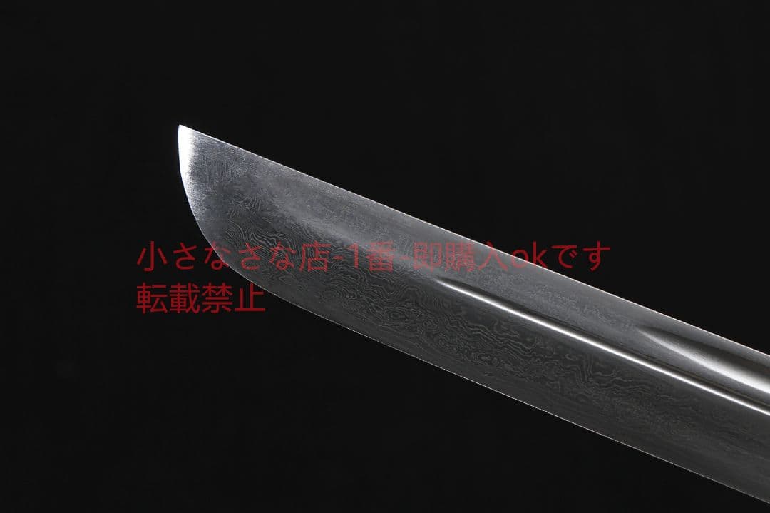 純銅黒金古刀赤木百錬模様鋼 古兵器 武具 刀装具 日本刀 模造刀 居合刀