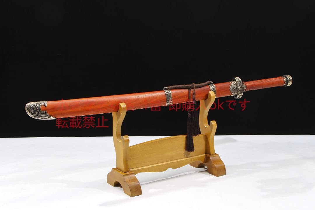 純銅黒金古刀赤木百錬模様鋼 古兵器 武具 刀装具 日本刀 模造刀 居合刀