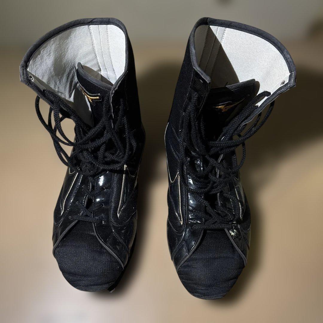 ミズノ　ボクシング　リングシューズ　ブラック　28cm