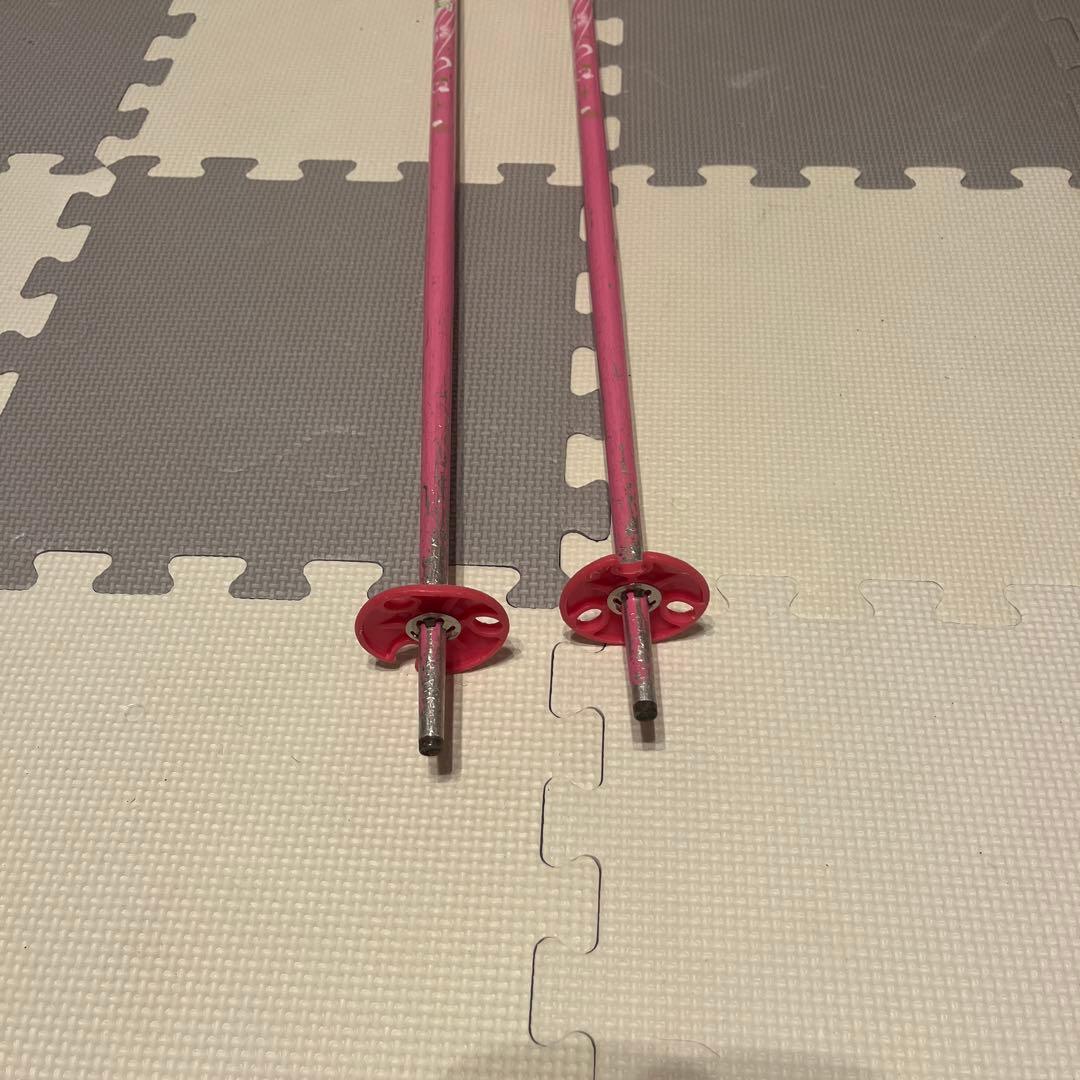 KAZAMA スキー板 106㎝　ストック ブーツ　4点セット　マリーちゃん